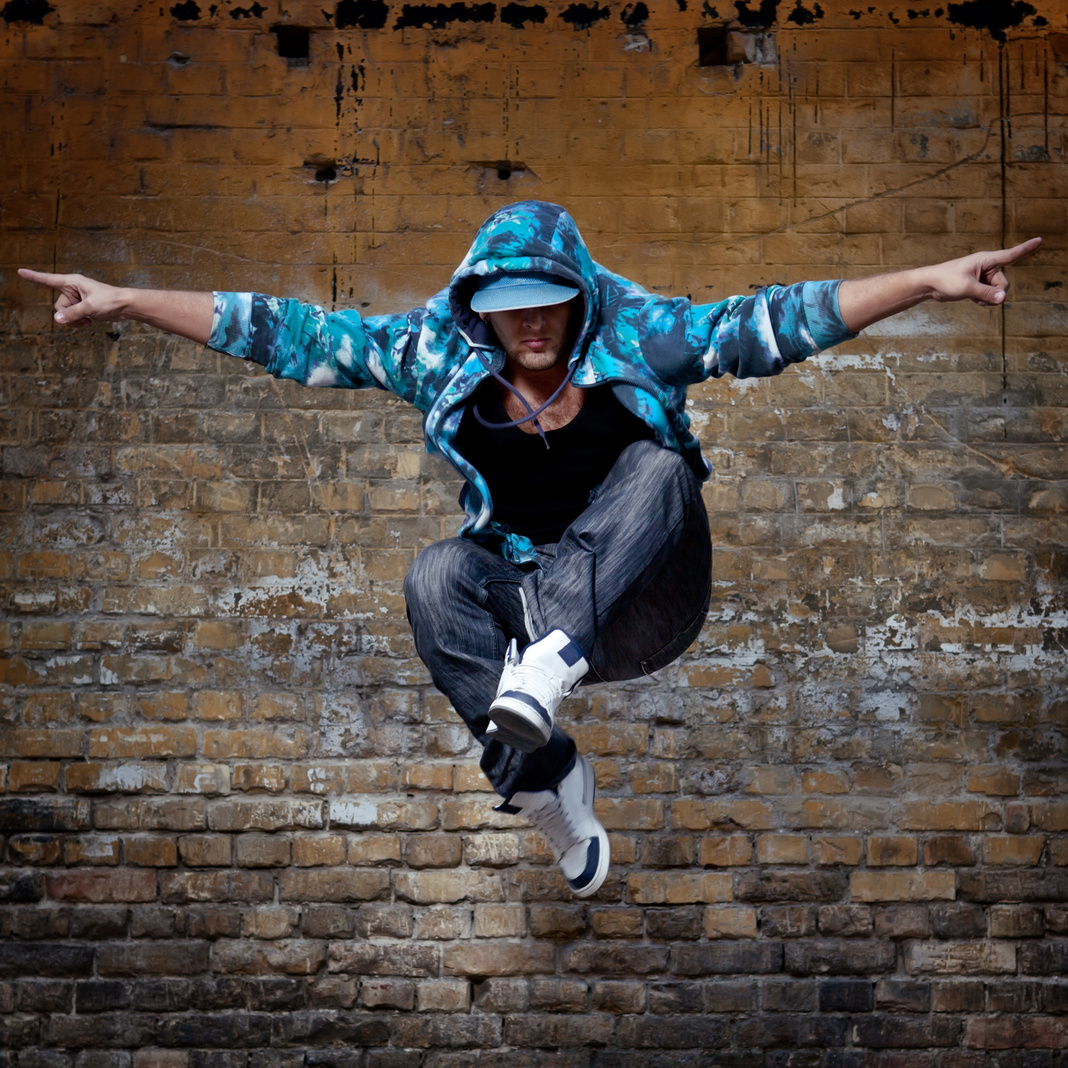 Hip Hop Dancer Jumping